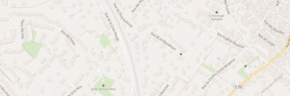 Plan du 10 Rue du Pont National à Moret-Loing-et-Orvanne