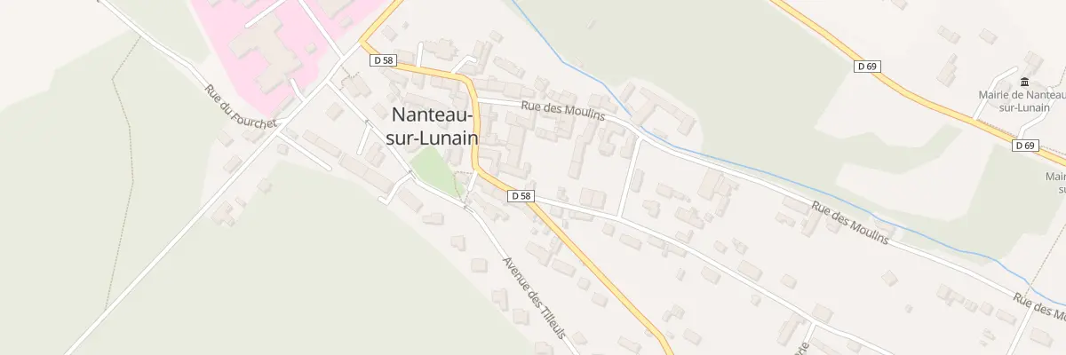Plan du 23 Rue Maurice Lalloy à Nanteau-sur-Lunain