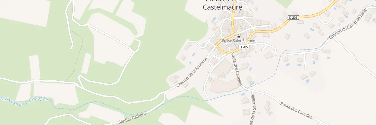 Plan du 8 Che de la Fontaine à Embres-et-Castelmaure
