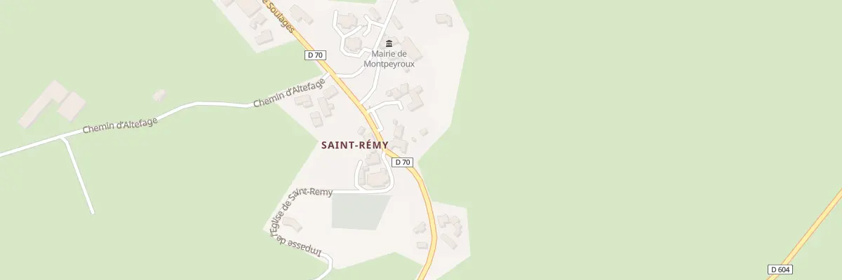 Plan du 5332 Saint Remy à Montpeyroux