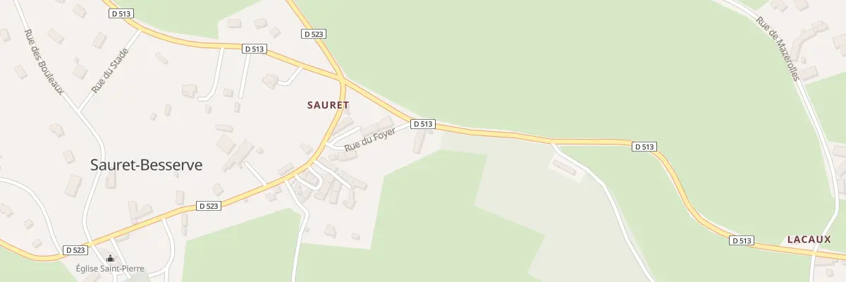 Plan du 5067 Le Bourg à Sauret-Besserve