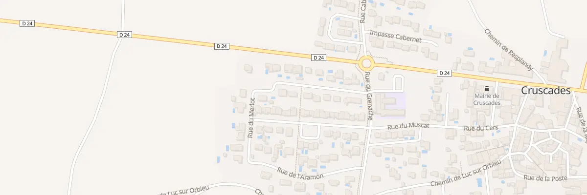 Plan du 13 Rue du Carignan à Cruscades