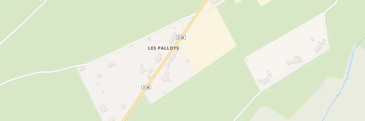 Plan du 8 Les Palloys à Doyet