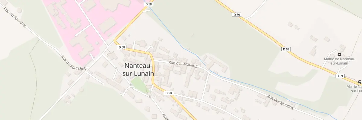 Plan du 18 Rue des Moulins à Nanteau-sur-Lunain