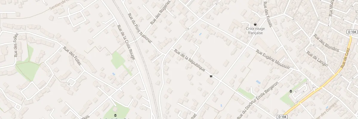 Plan du 27 Rue de la Republique Moret à Moret-Loing-et-Orvanne