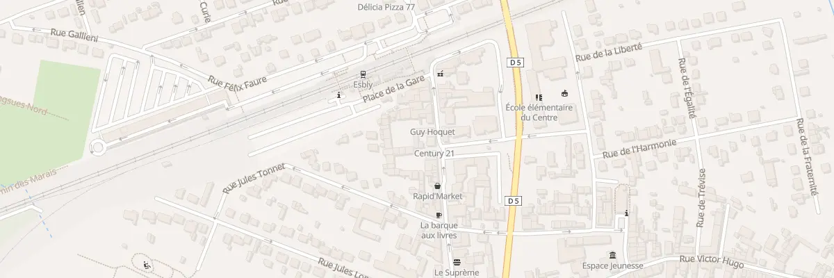 Plan du 38 Rue du Gen Leclerc à Esbly
