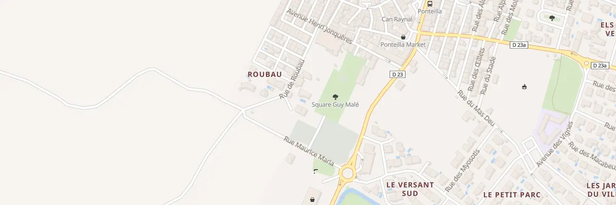 Plan du 13 Rue de Roubau à Ponteilla