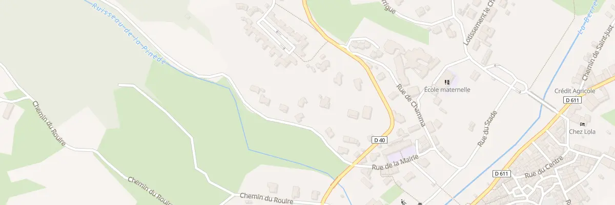 Plan du 6 Che de la Cascade à Durban-Corbières