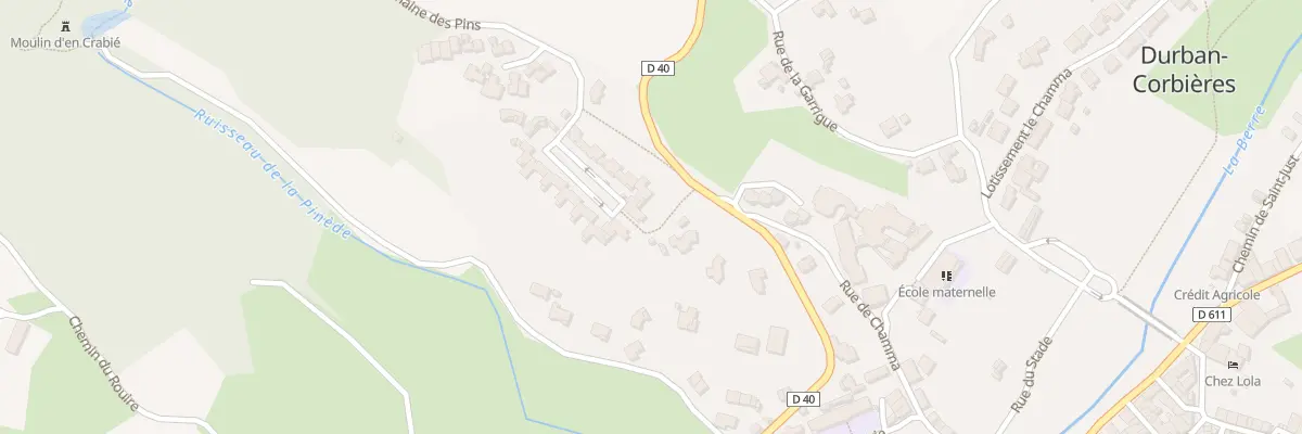 Plan du 10 Lot Domaine des Pins à Durban-Corbières
