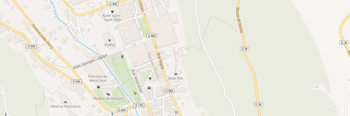 Plan du 11 Rue des Déportés à Mont-Dore