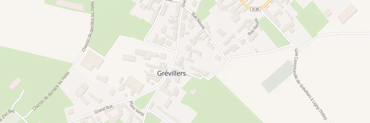 Plan du 19 Gr Grand Rue à Grévillers