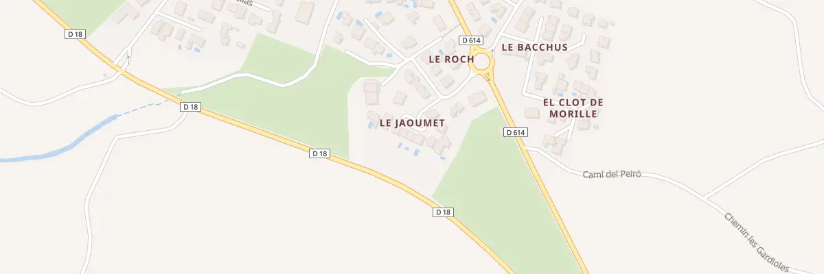 Plan du 6 All du Jaoumet à Baixas