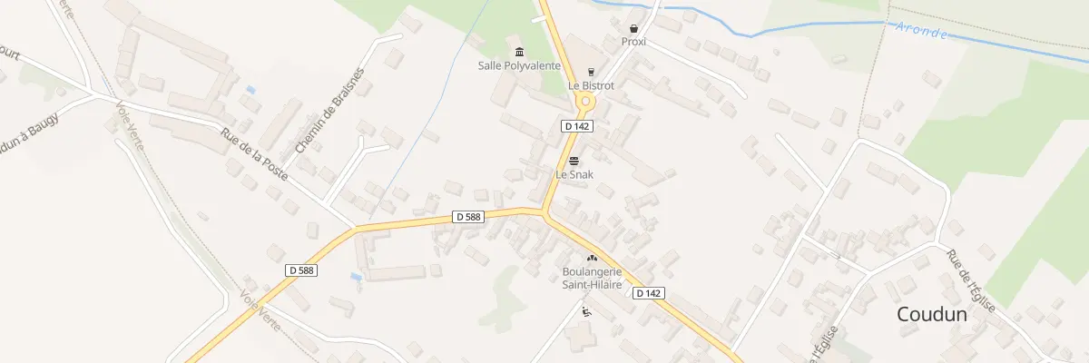 Plan du 2A Rue de la Poste à Houdancourt