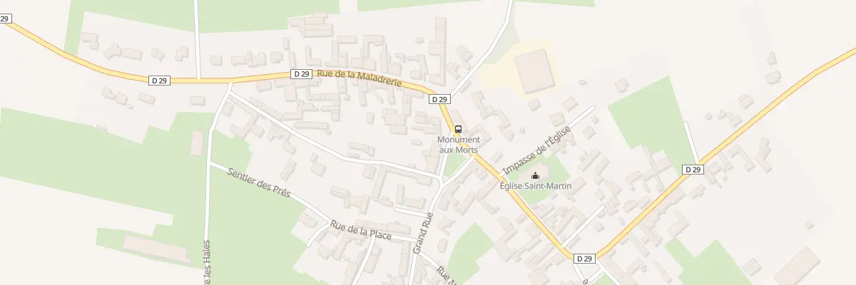 Plan du 4 Gr Grand Rue à Grévillers