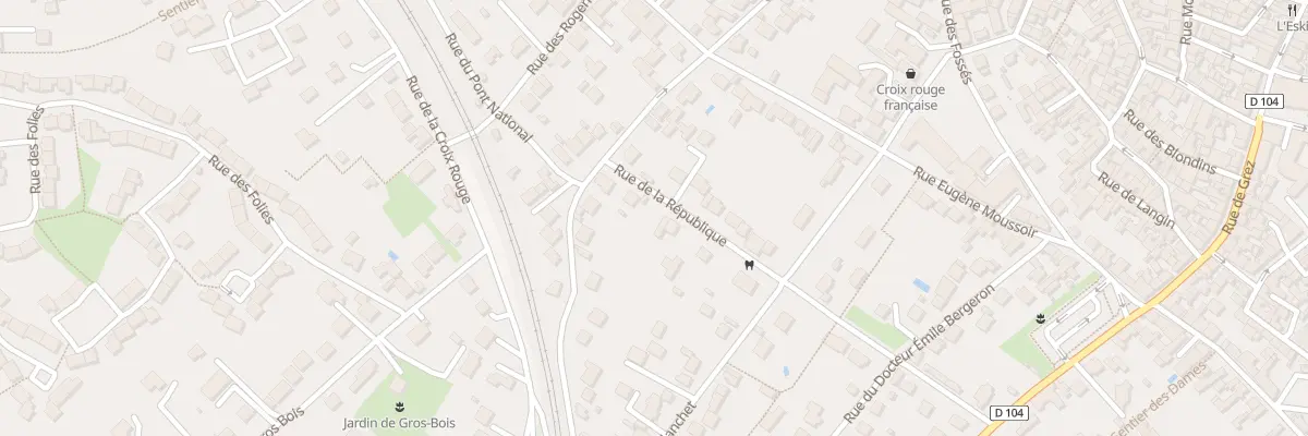 Plan du 25 Rue de la Republique Moret à Moret-Loing-et-Orvanne