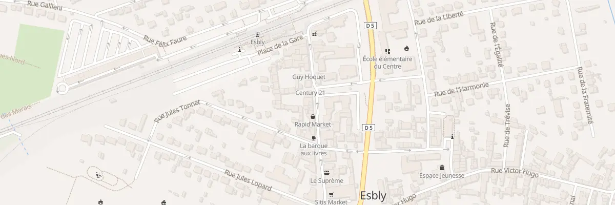 Plan du 62 Rue du Gen Leclerc à Esbly