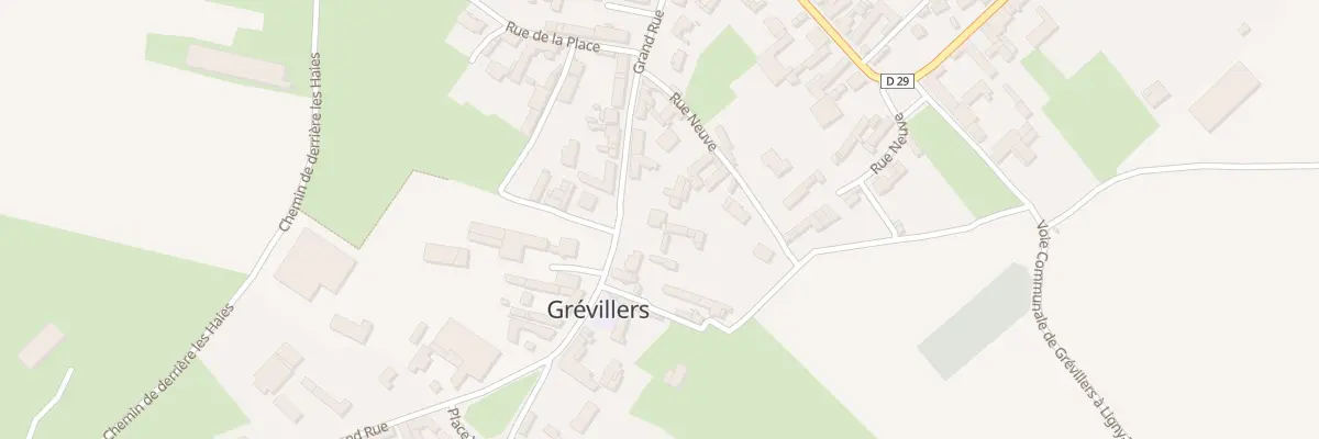 Plan du 15 Gr Grand Rue à Grévillers