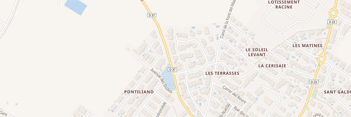 Plan du 2 Imp Jean-amade à Ponteilla