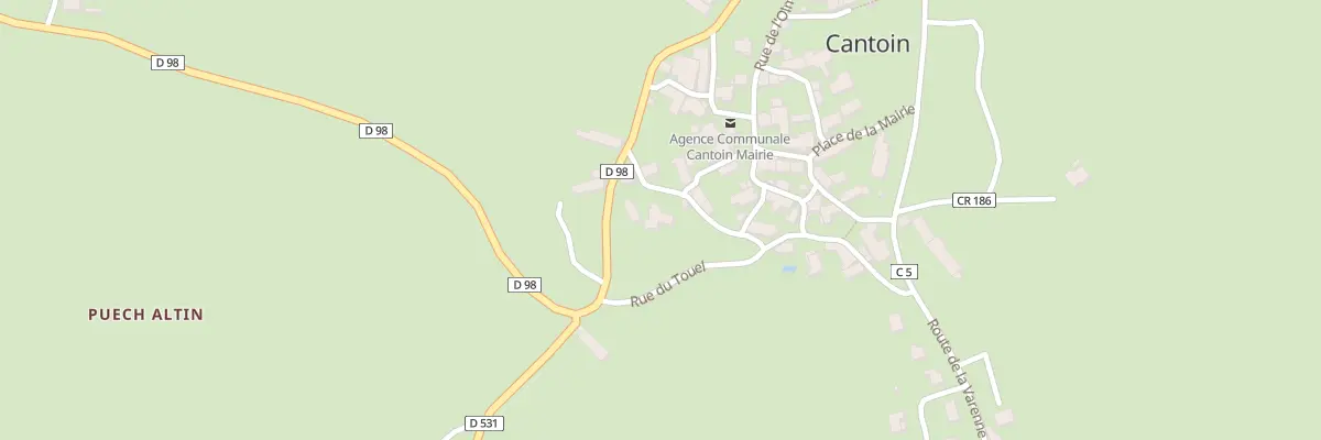 Plan du 5056 Cantoin à Cantoin