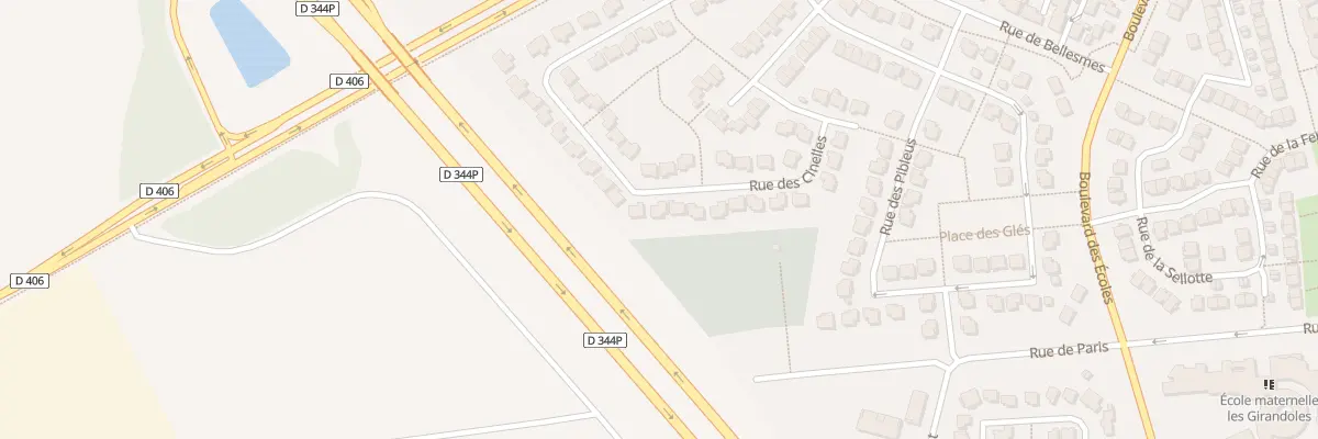 Plan du 54 Rue des Cinelles à Bailly-Romainvilliers