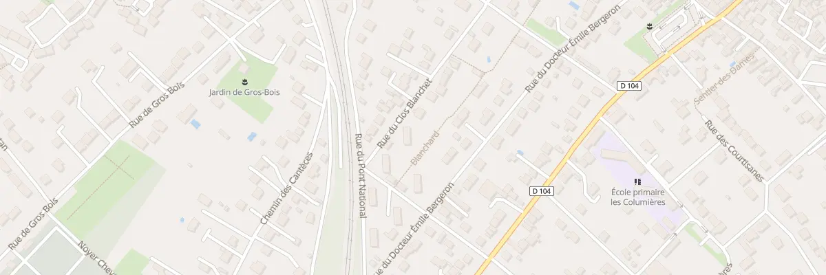 Plan du 21 Rue du Clos Blanchet à Moret-Loing-et-Orvanne