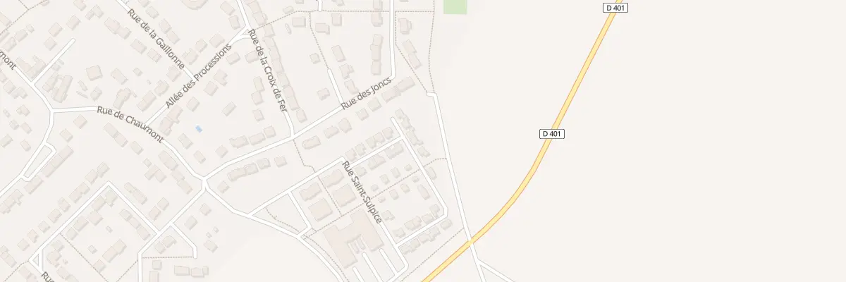 Plan du 14 Rue du Chemin de Fescheux à Saint-Soupplets