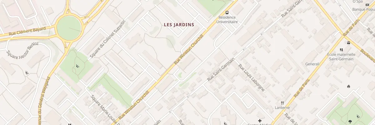Plan du 15 Rue Winston Churchill à Compiègne