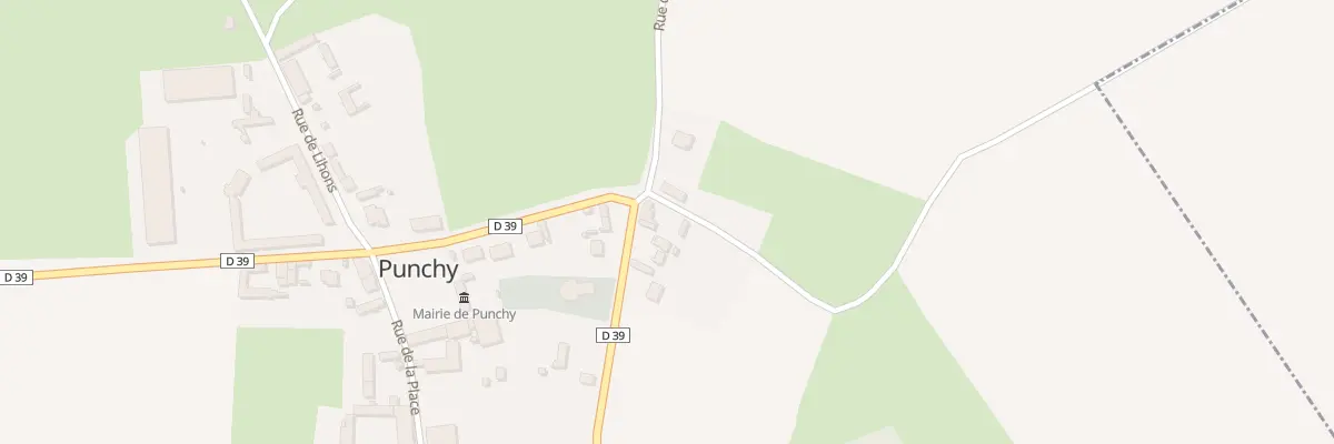 Plan du 1 Rue Quenescourt à Punchy