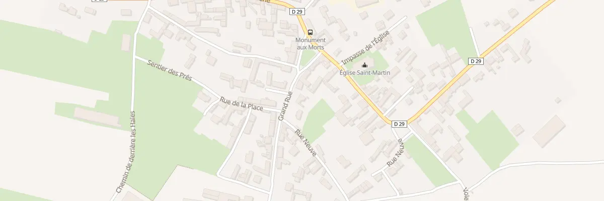 Plan du 5 Gr Grand Rue à Grévillers