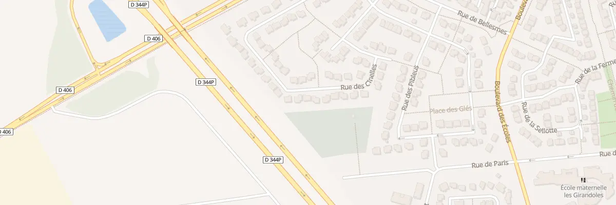Plan du 56 Rue des Cinelles à Bailly-Romainvilliers