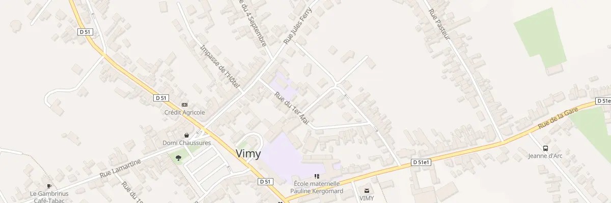 Plan du 21B Rue du Premier Mai à Vimy