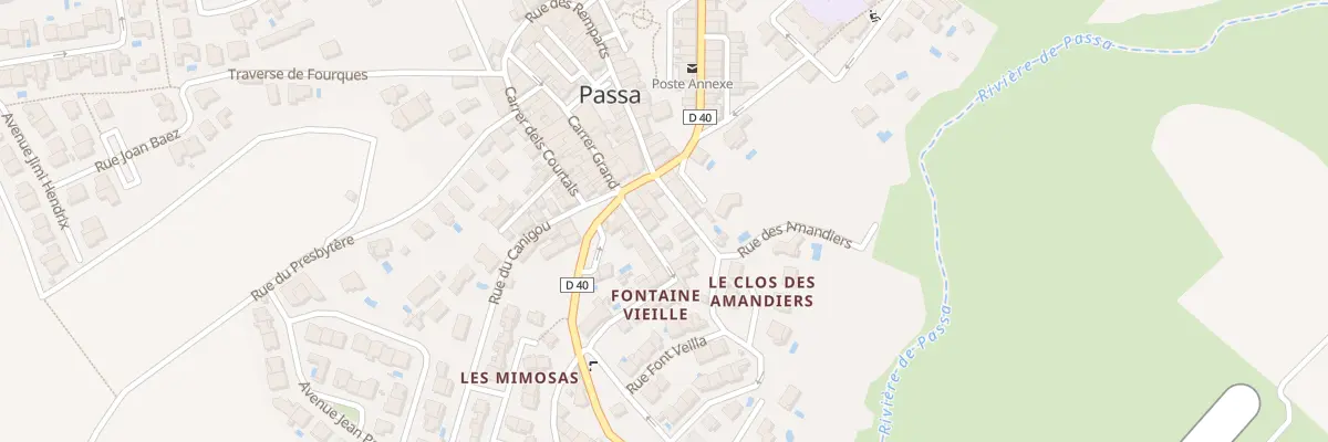 Plan du 1 Rue de la Fontaine Vieille à Passa