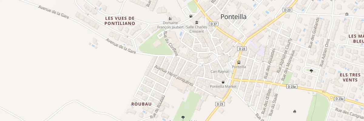 Plan du 19 Av de la Gare à Ponteilla