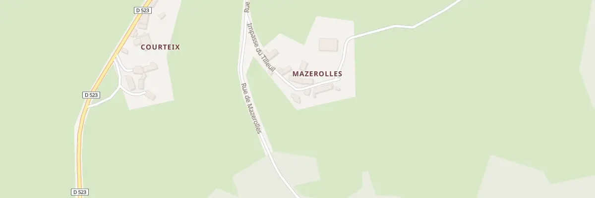 Plan du 5023 Mazerolles à Sauret-Besserve