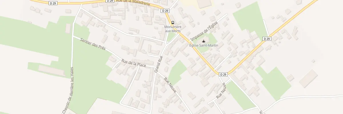 Plan du 3B Gr Grand Rue à Grévillers