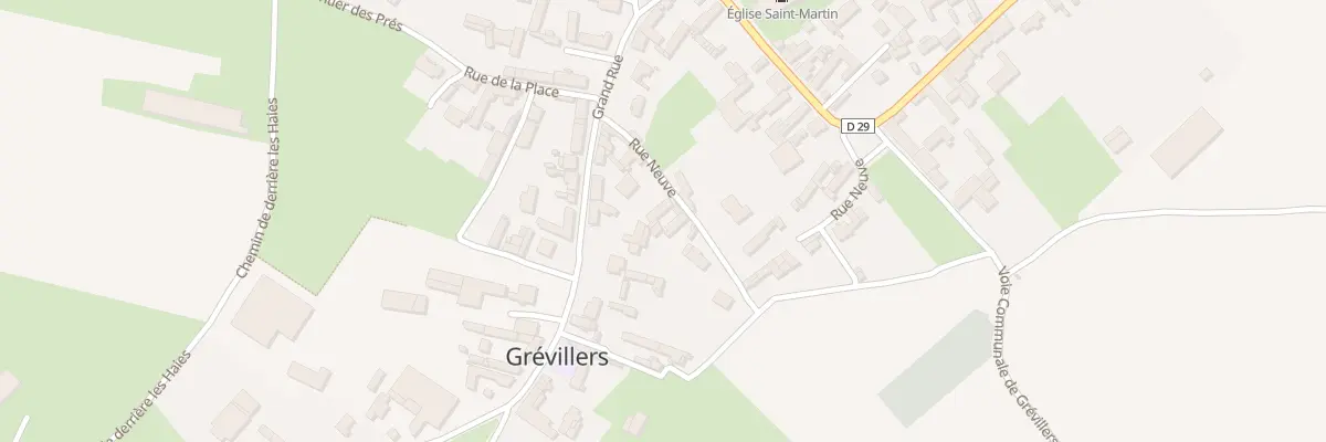 Plan du 2 Rue Neuve à Grévillers