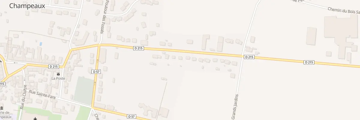Plan du 16 Rue du Stade à Champeaux