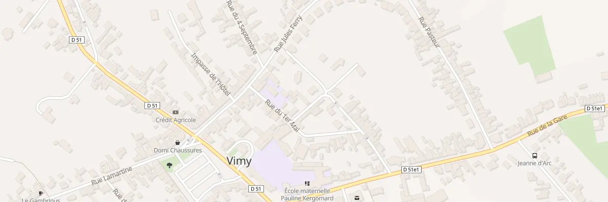 Plan du 21 Rue du Premier Mai à Vimy