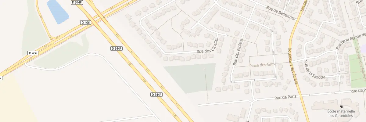 Plan du 58 Rue des Cinelles à Bailly-Romainvilliers