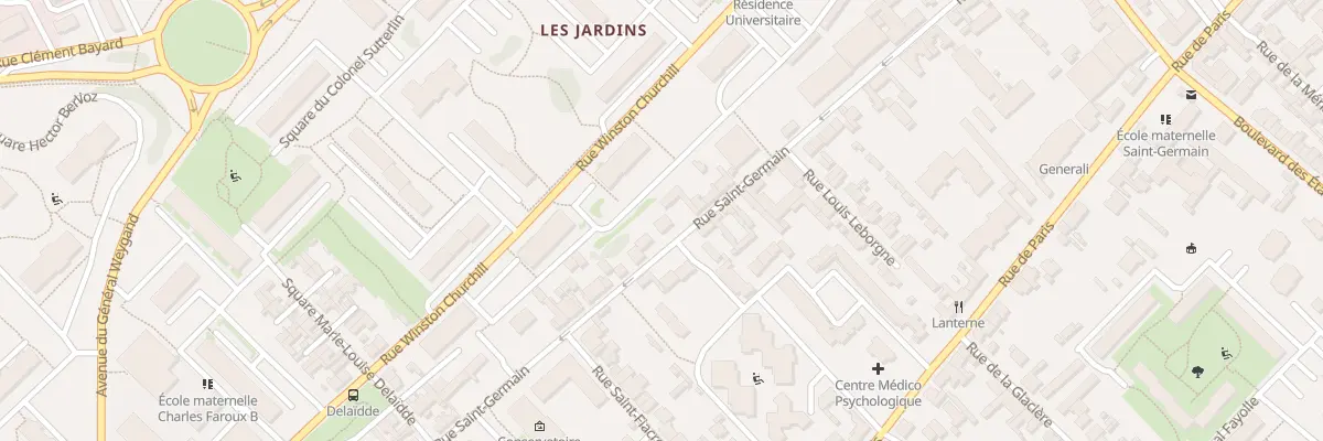 Plan du 22B Rue Saint-Germain à Compiègne