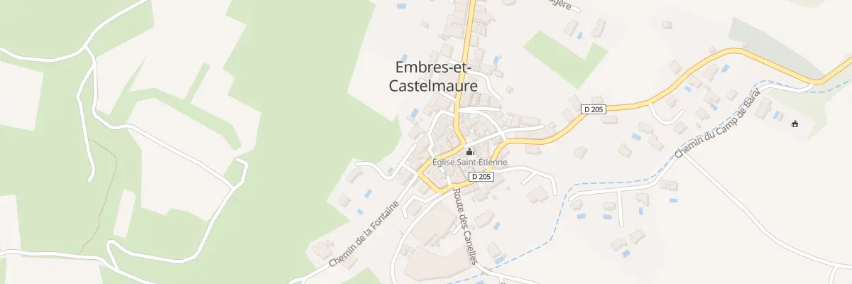 Plan du 3 Rue des Courtals à Embres-et-Castelmaure