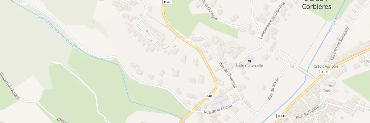 Plan du 23 Rte d’Albas à Durban-Corbières