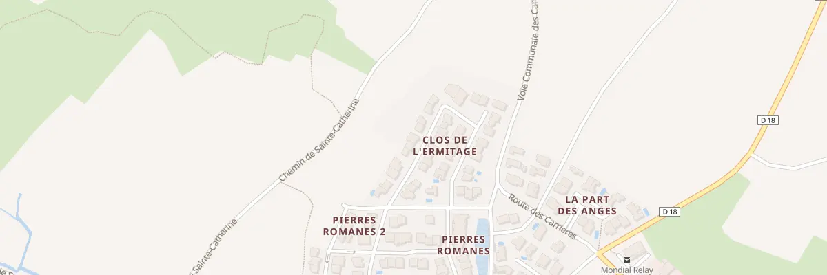 Plan du 36 Rue du Clos de l’ermitage à Baixas