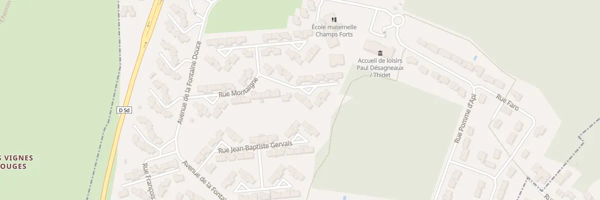 Plan du 22 Rue Montaigne à Esbly