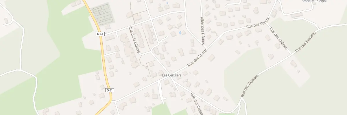 Plan du 30 Rue des Sports aux Ancizes-Comps