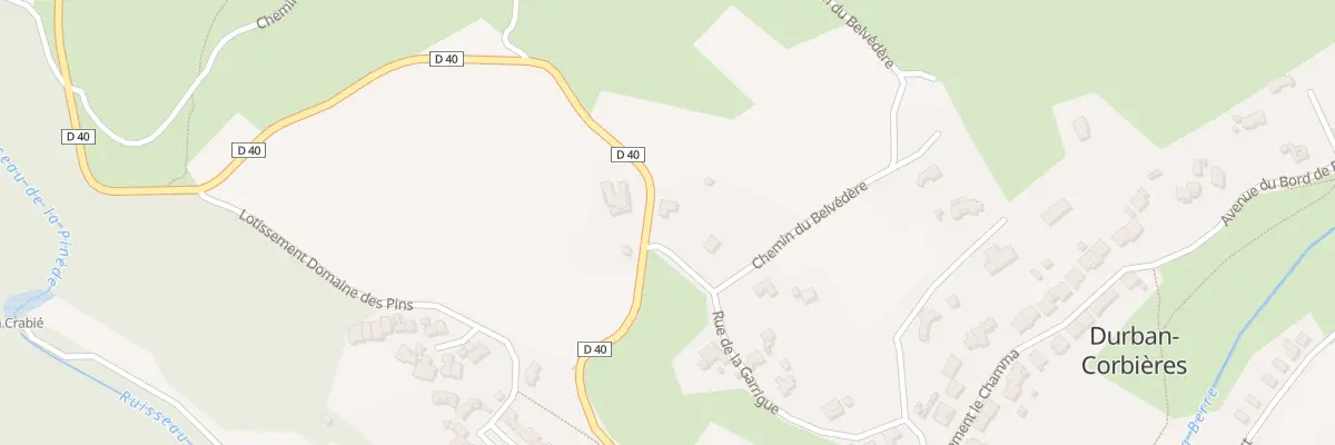 Plan du 10 Rue de la Garrigue à Durban-Corbières