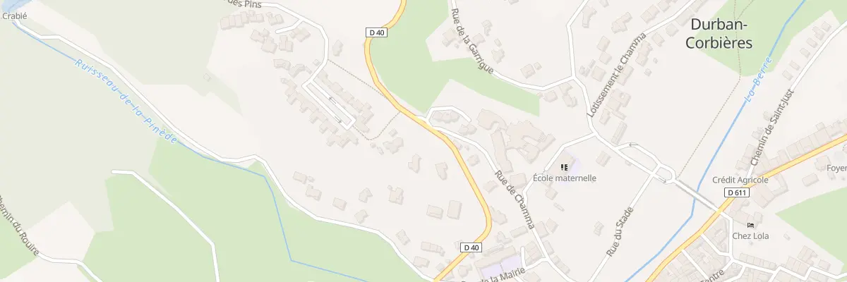 Plan du 25B Rte d’Albas à Durban-Corbières