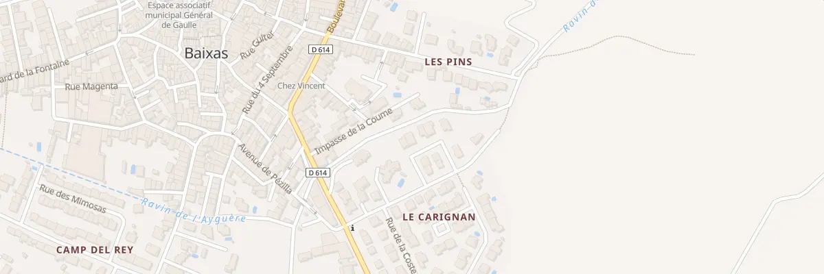 Plan du 11 All du Carignan à Baixas