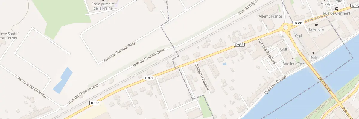 Plan du 396 Rue de Beauvais à Margny-lès-Compiègne