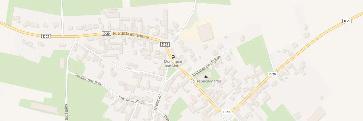 Plan du 6 Rue du Général Frére à Grévillers
